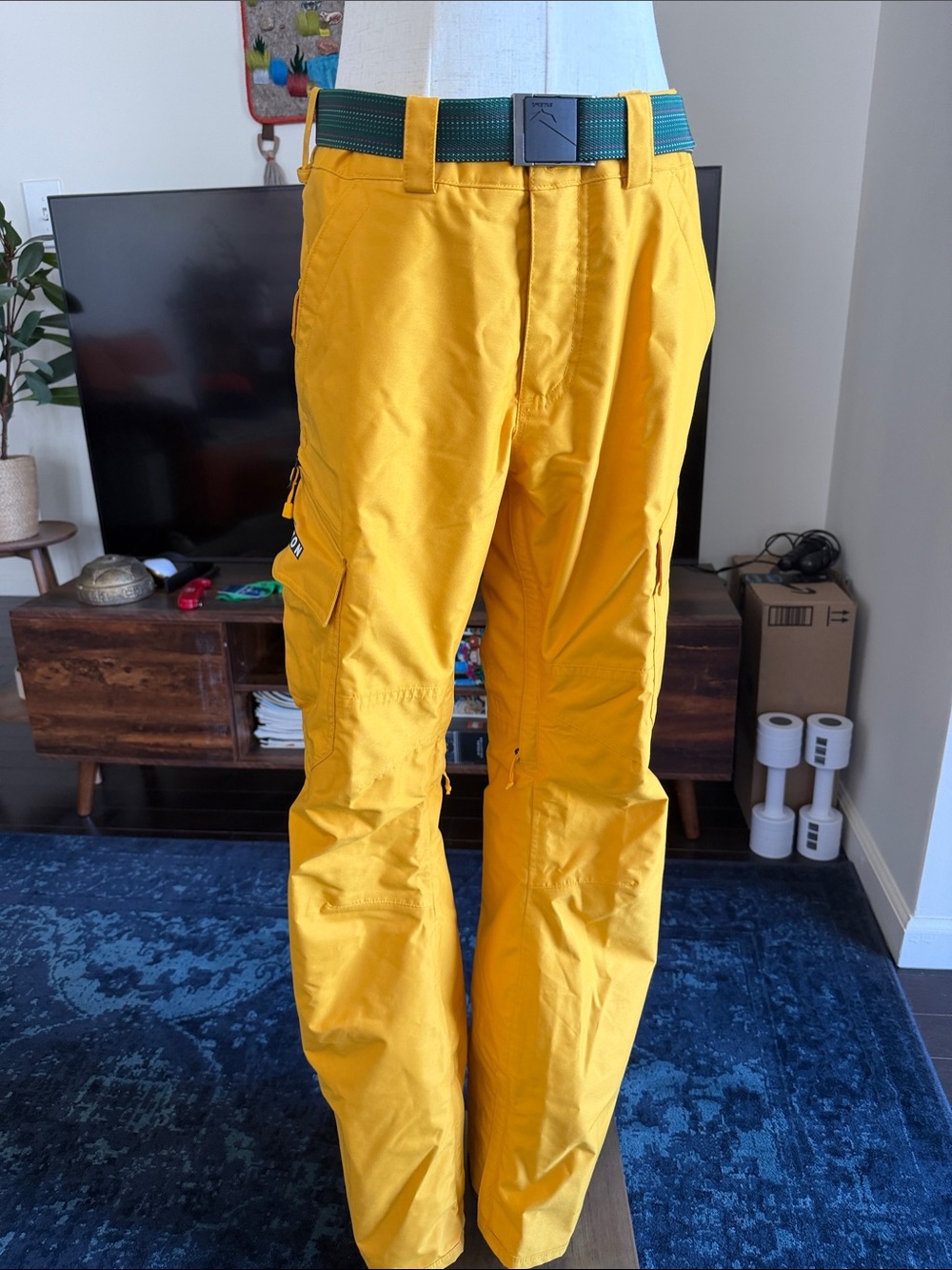 Burton Yellow Cargo Pants (Snowboard/Ski)